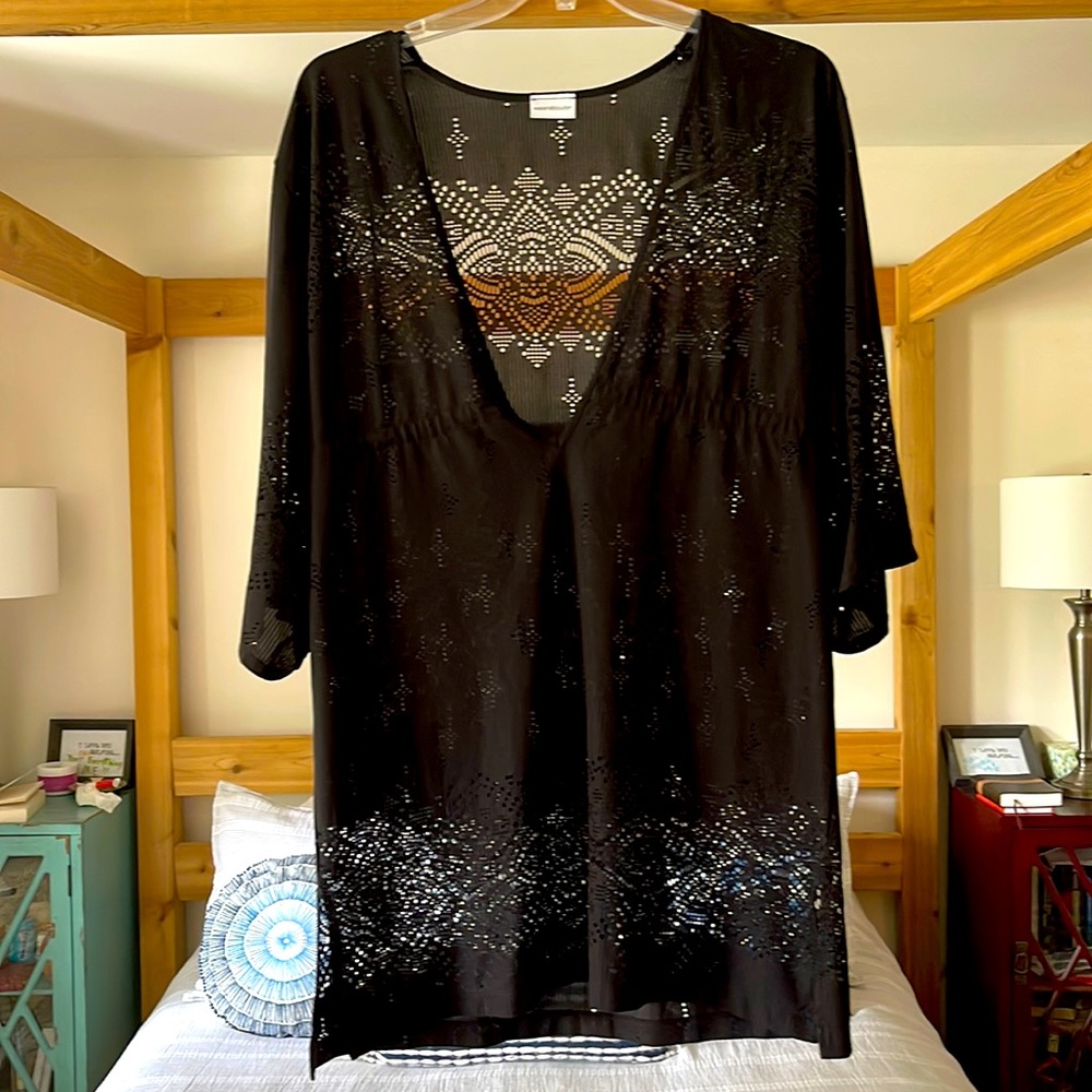 XL Black swim cover up